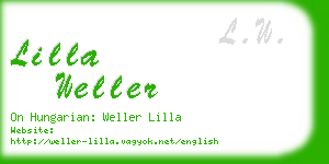 lilla weller business card